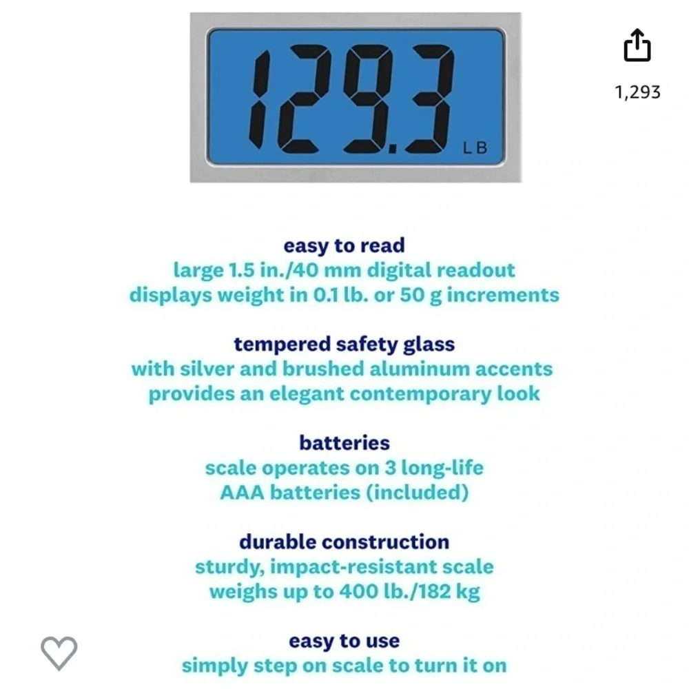 Weight watchers digital glass scale​